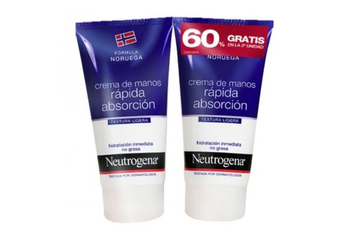 Neutrogena duplo crema de manos absorción rápida 75 ml