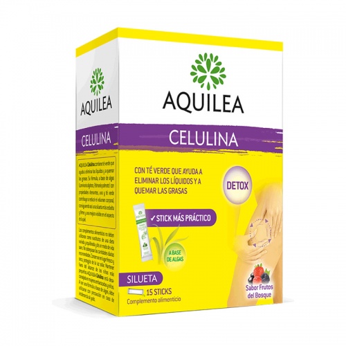 Aquilea celulina 15 sticks sabor fruta del bosque