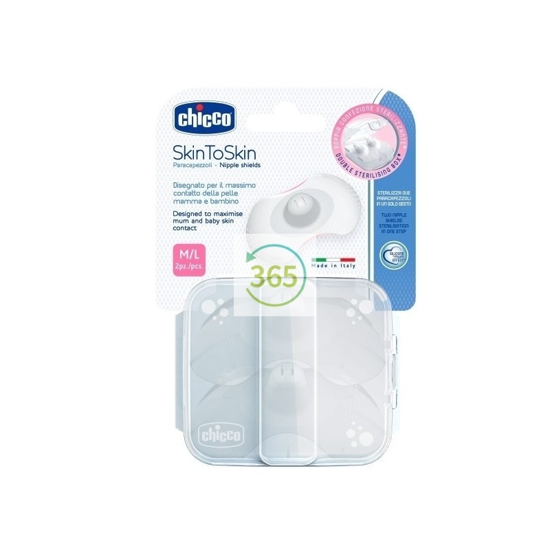 Chicco Skin To Skin Protegepezones M/L 2 Unidades