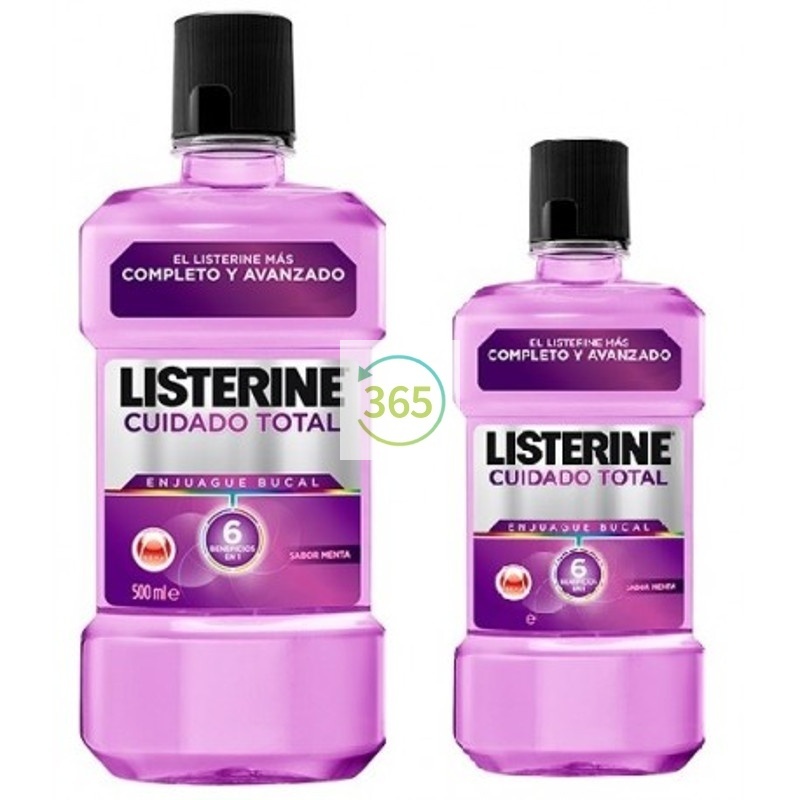 Listerine Cuidado Total Menta 500ml + 250ml