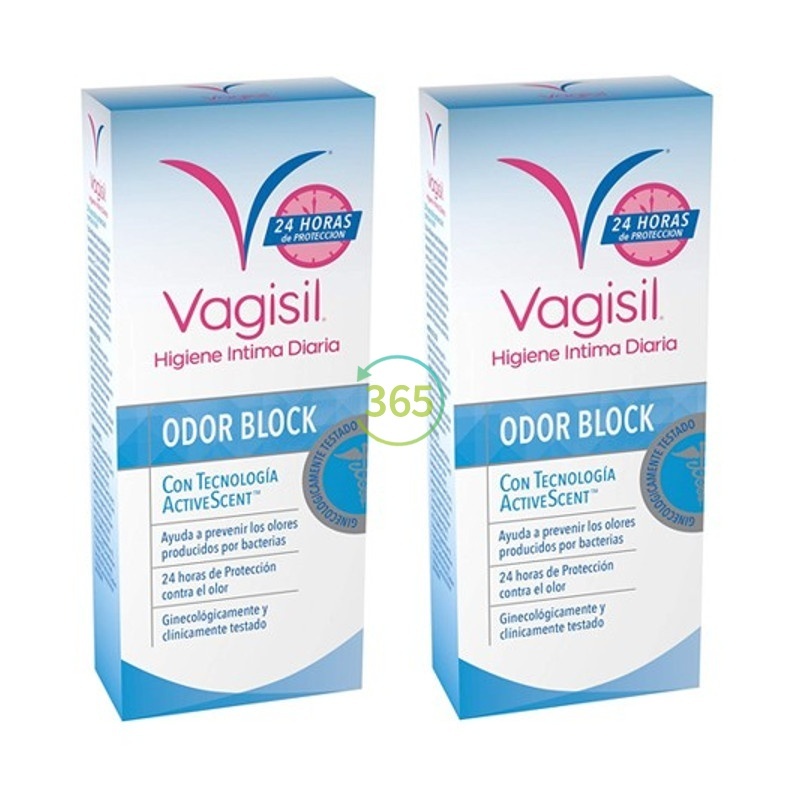 Vagisil higiene intima odor block duplo 250 ml + 250 ml