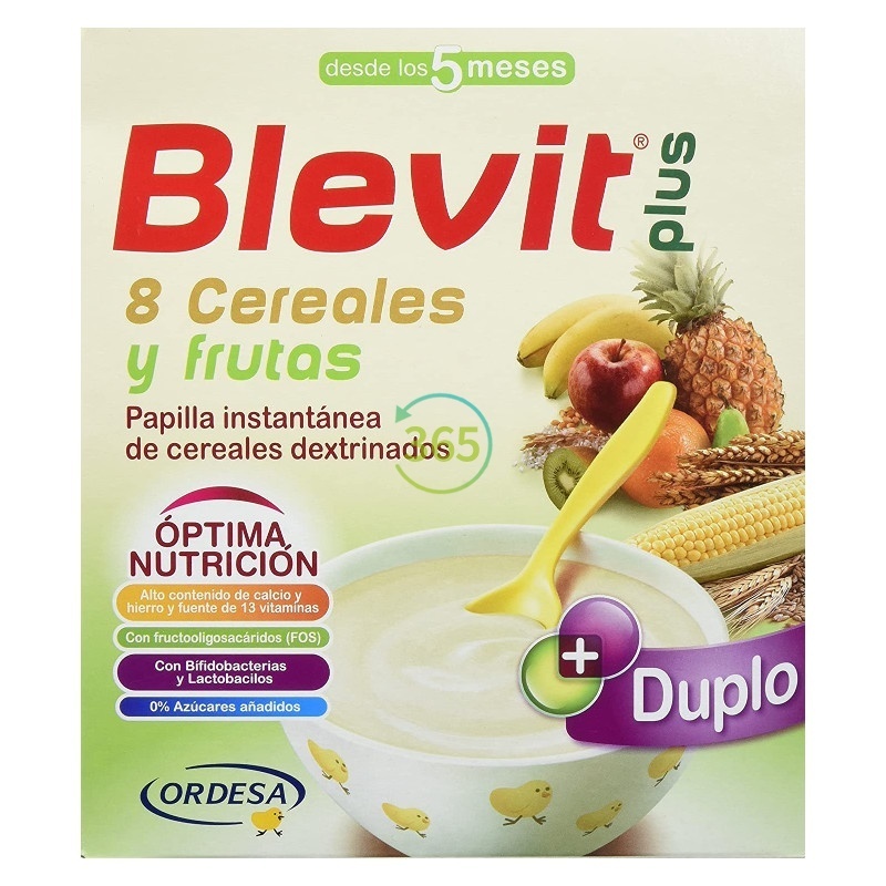 Blevit plus 8 cereales y frutas 600 grs