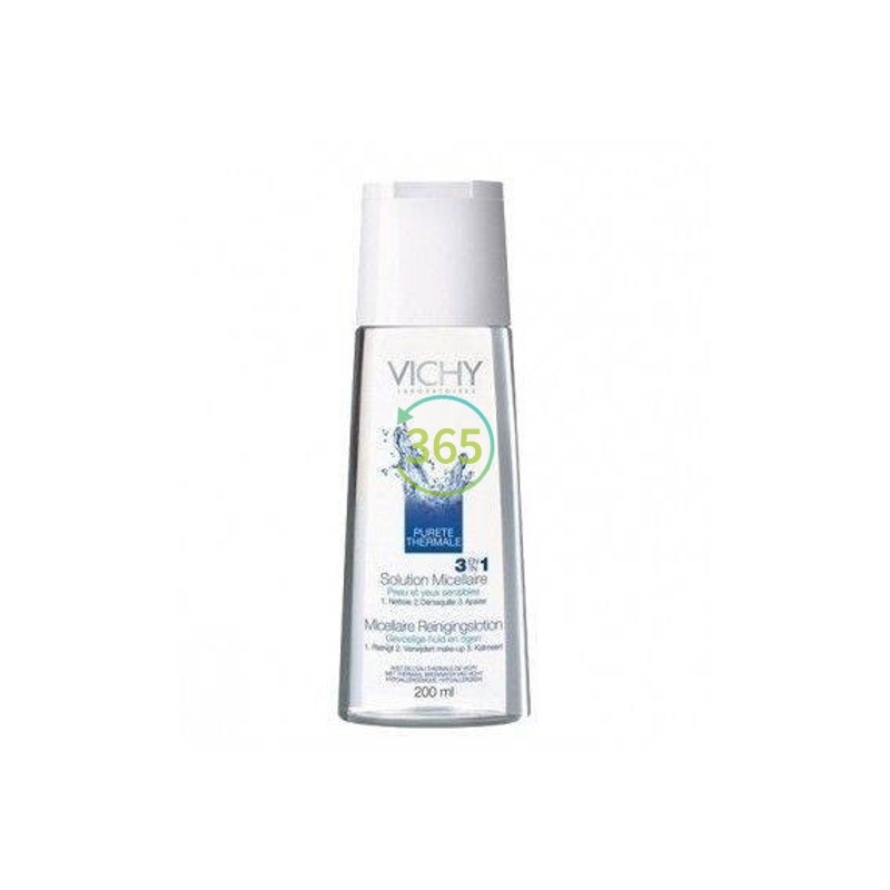 Vichy solución micelar desmaquillante 3 en 1 pureza termal 400 ml