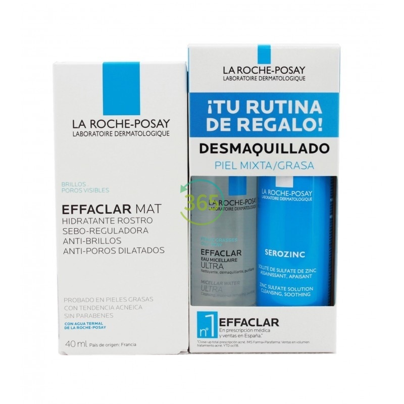 La roche posay effaclar 40ml + regalo rutina limpieza