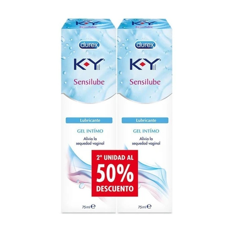 Durex Sensilube K-Y Gel íntimo Lubricante Duplo 75ml+75ml