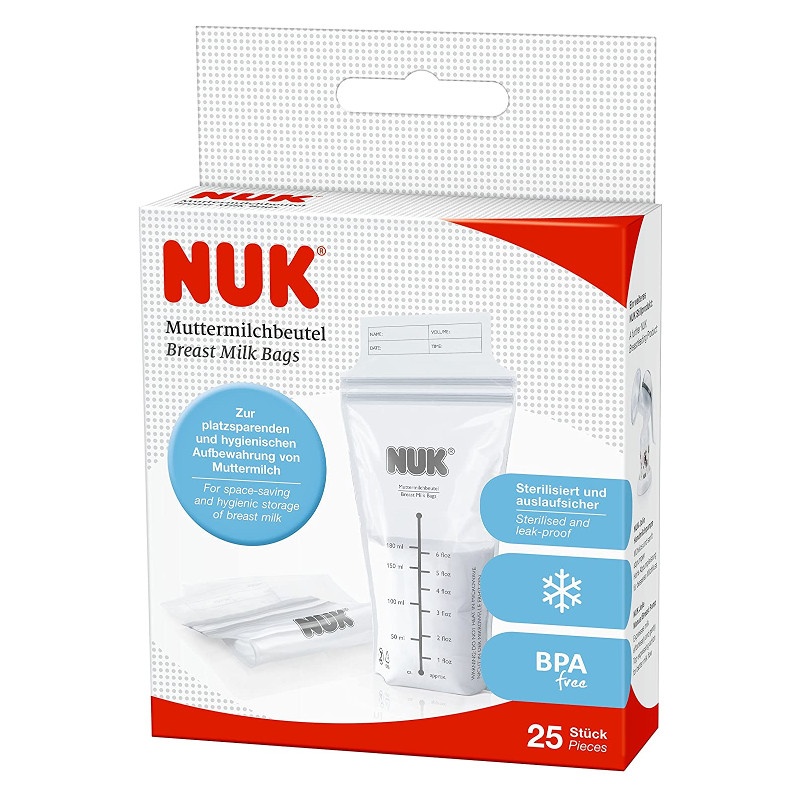 Nuk bolsas de leche materna 25 unidades