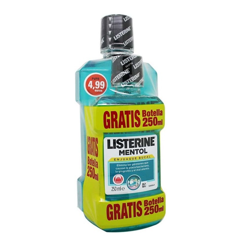 Listerine Mentol Pack 500ml+250ml