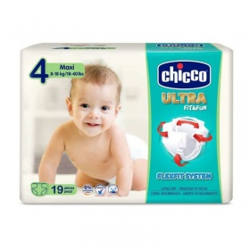 Chicco Pañales Ultra Fit&Fun Maxi Talla 4 (8-18kg) 19Uds