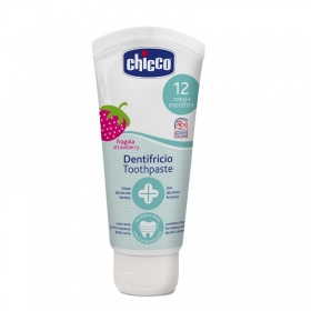 Chicco Duplo Pasta de Dientes con flúor +12M Sabor Fresa 2x50ml