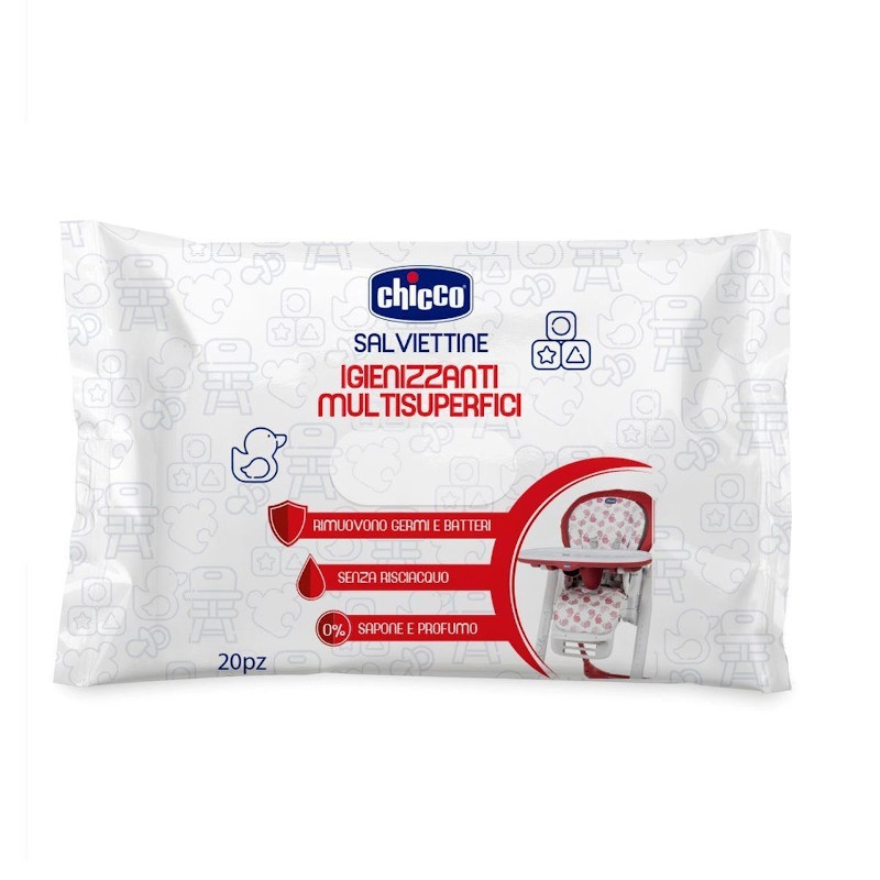 Chicco Toallitas Limpiadoras Multisuperficies 20 Unidades