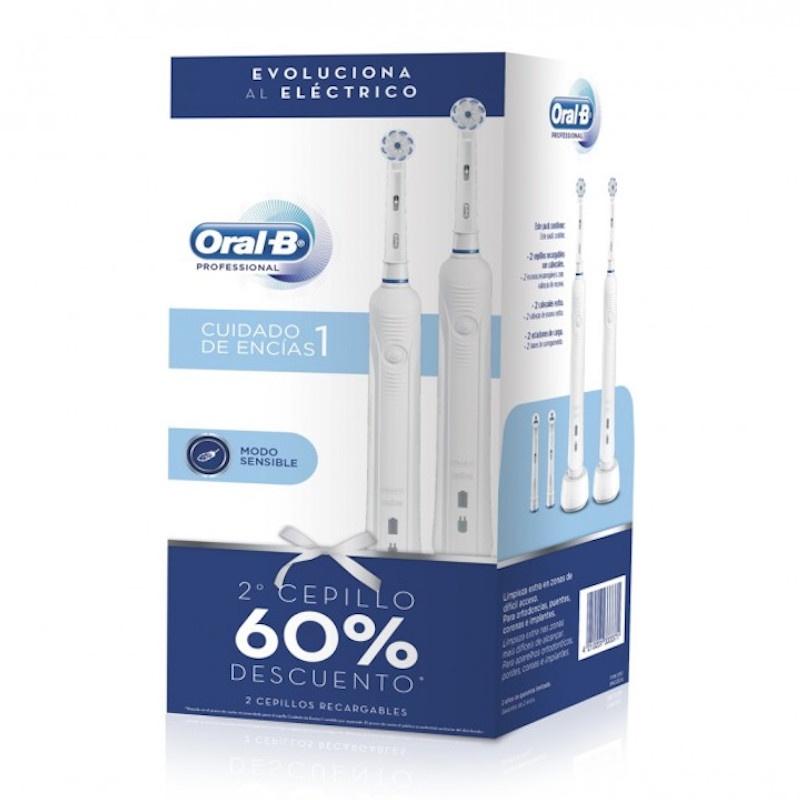 Oral-B Cepillo Eléctrico Professional Cuidado de Encías Pack 2uds