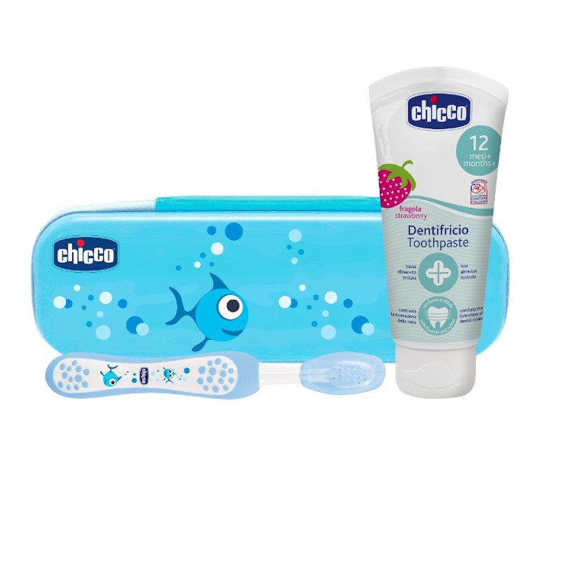 Chicco Set "Siempre Sonriente" Higiene Dental Azul