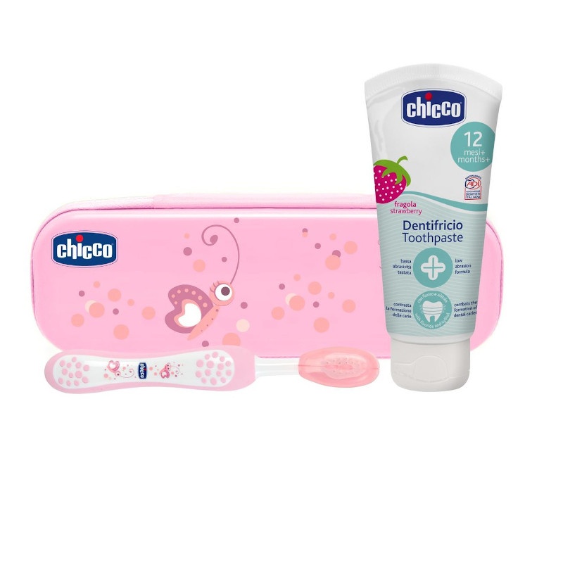 Chicco Set "Siempre Sonriente" Higiene Dental Rosa