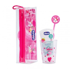 Chicco Set Dental de Viaje Rosa