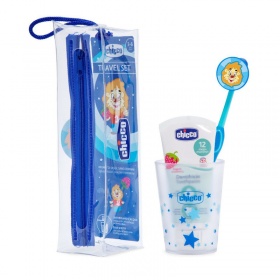 Chicco Set Dental de Viaje Azul