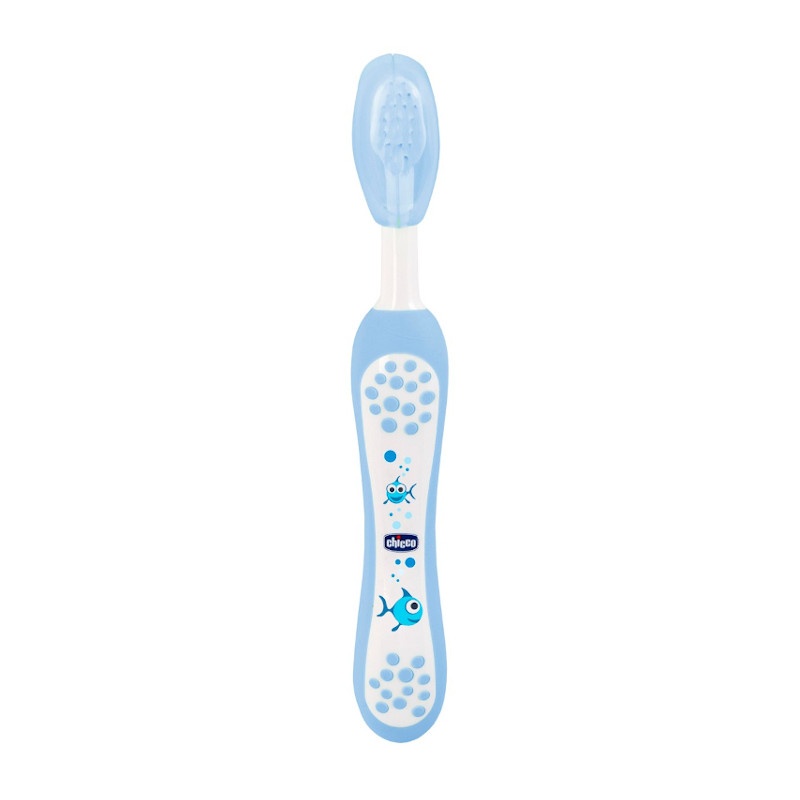 Chicco Cepillo Dientes Cerdas Suaves +6Meses Azul