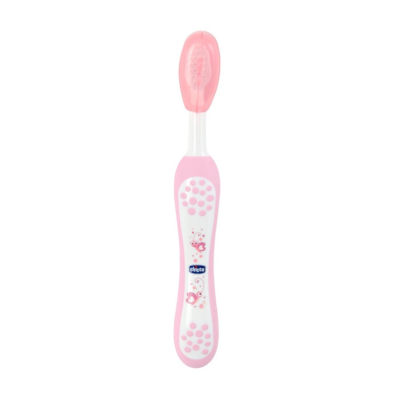 Chicco Cepillo Dientes Cerdas Suaves +6Meses Rosa