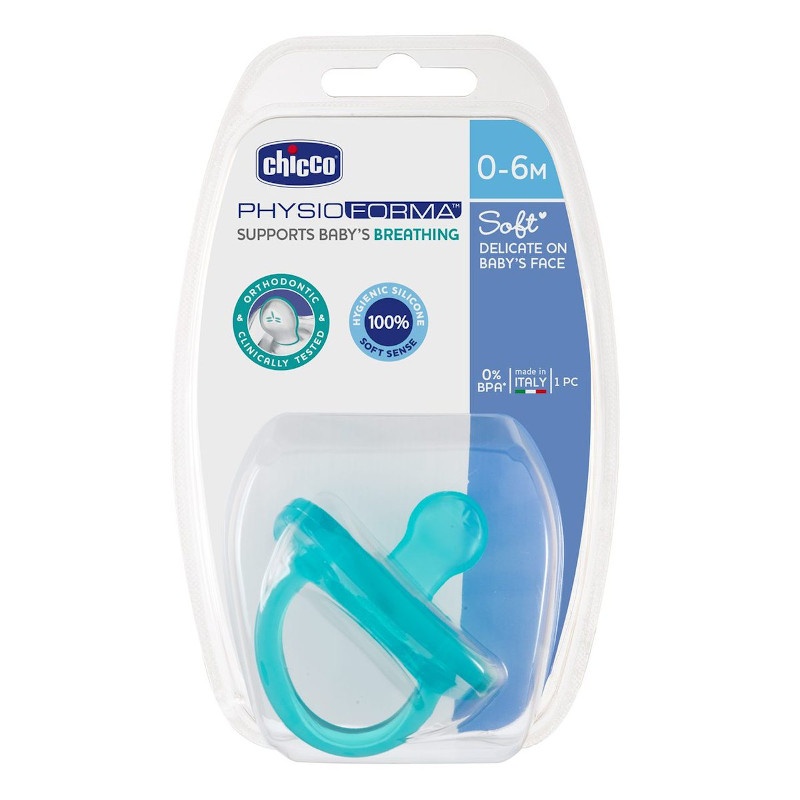 Chicco Chupete Chupete Silicona Physio Soft 0-6m Azul