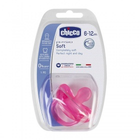 Chicco Chupete Chupete Silicona Physio Soft 6-16m Rosa