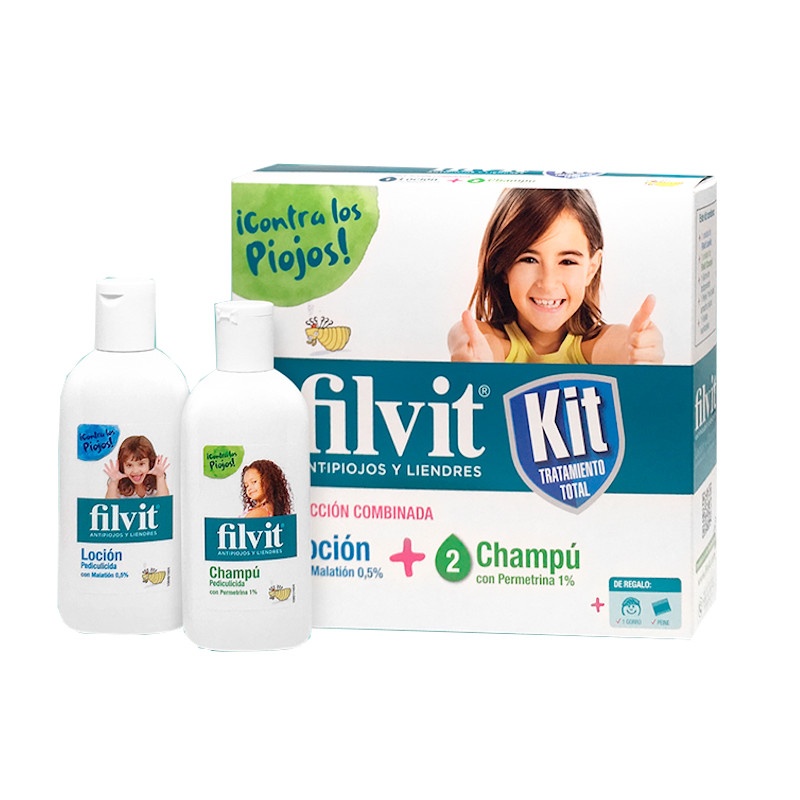 Filvit Kit Tratamiento Total Antipiojos y Liendres