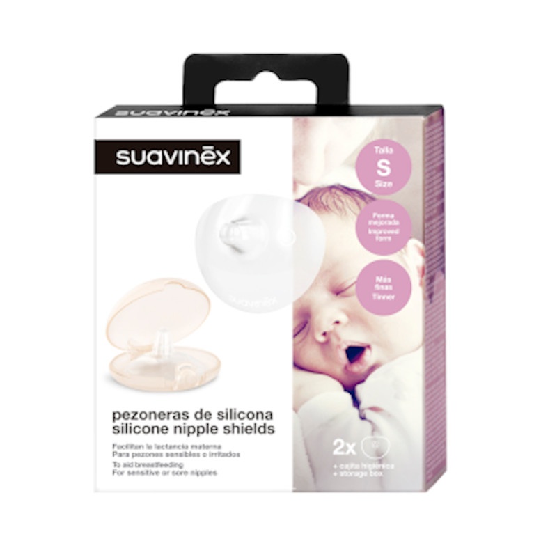 Suavinex Pezonera Silicona Talla S 2Uds