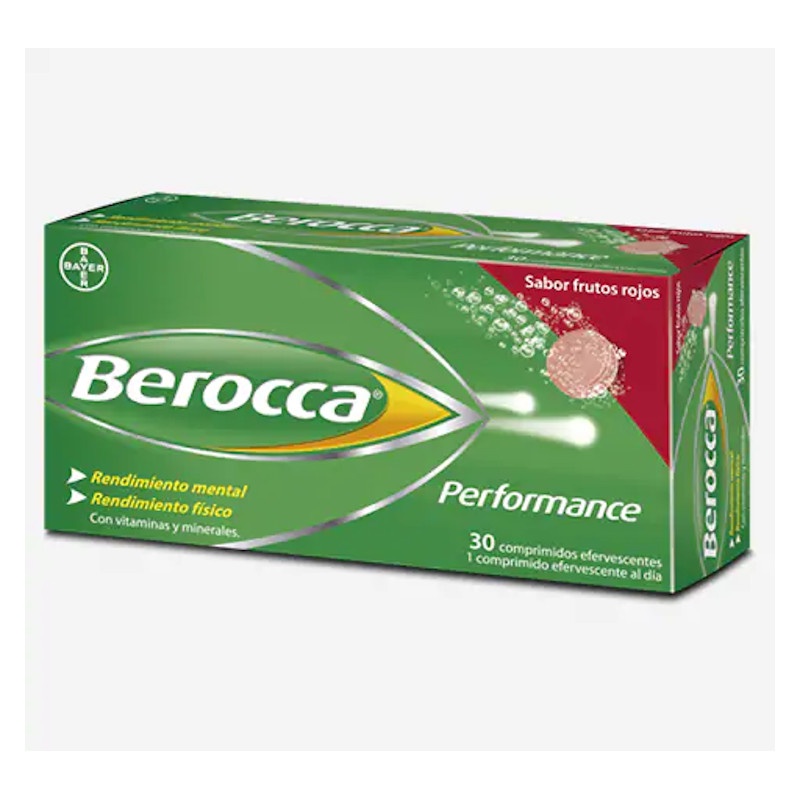 Berocca Performance 30 Comprimidos Efervescentes Sabor Frutos Rojos