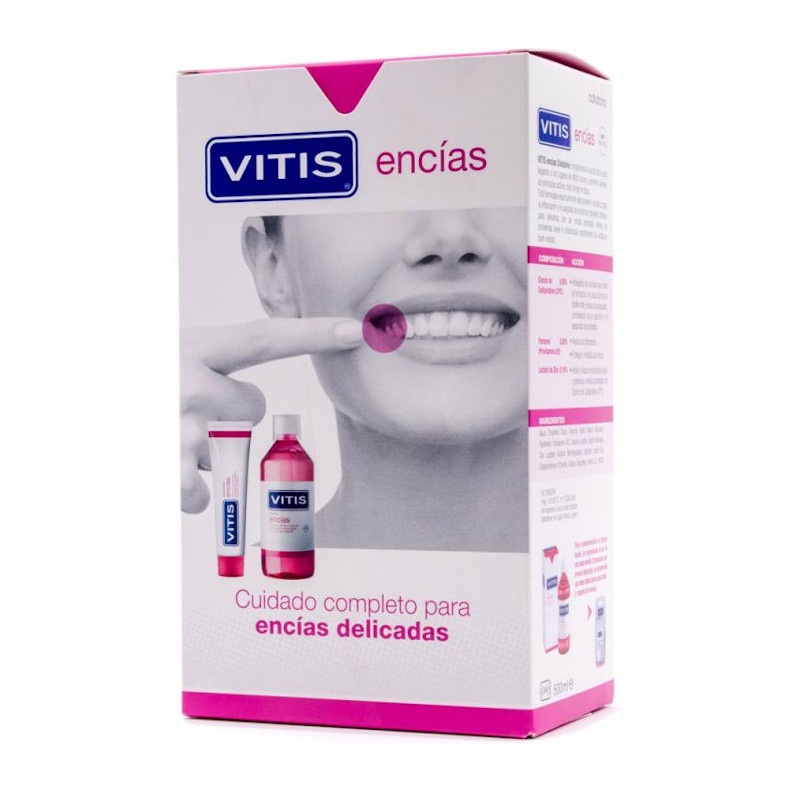 Vitis Pack Encías Pasta Dentífrica 100ml + Colutorio 500ml