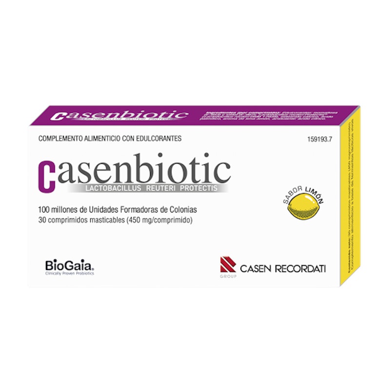 Casenbiotic Sabor Limón 30 Comprimidos Masticables