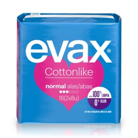 Evax Cottonlike con Alas Normal 16uds