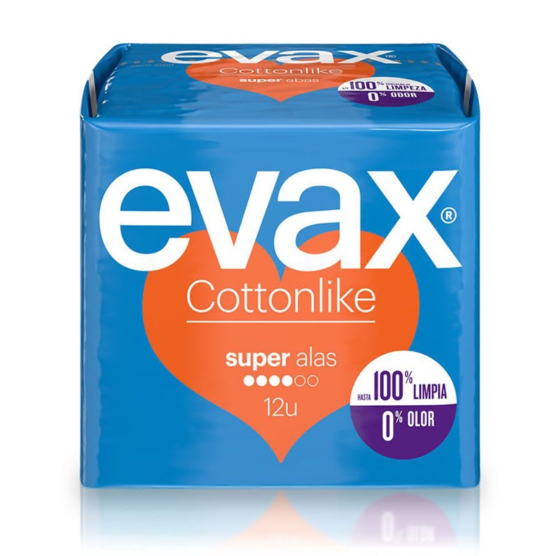 Evax Cottonlike Super con Alas 12uds