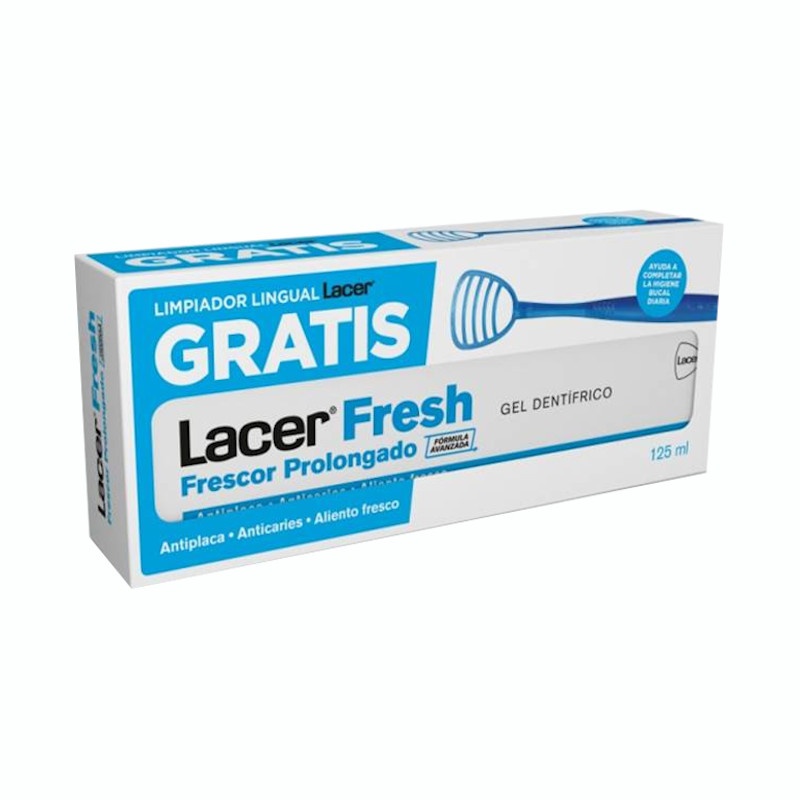 LacerFresh Gel Dentífrico 125ml + Limpiador Lingual Gratis