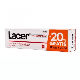 Lacer Gel Dentífrico 150ml (125+25 Gratis)