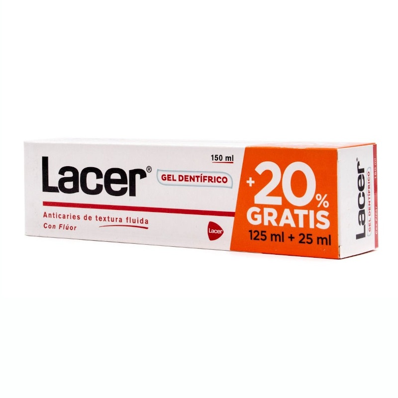 Lacer Gel Dentífrico 150ml (125+25 Gratis)