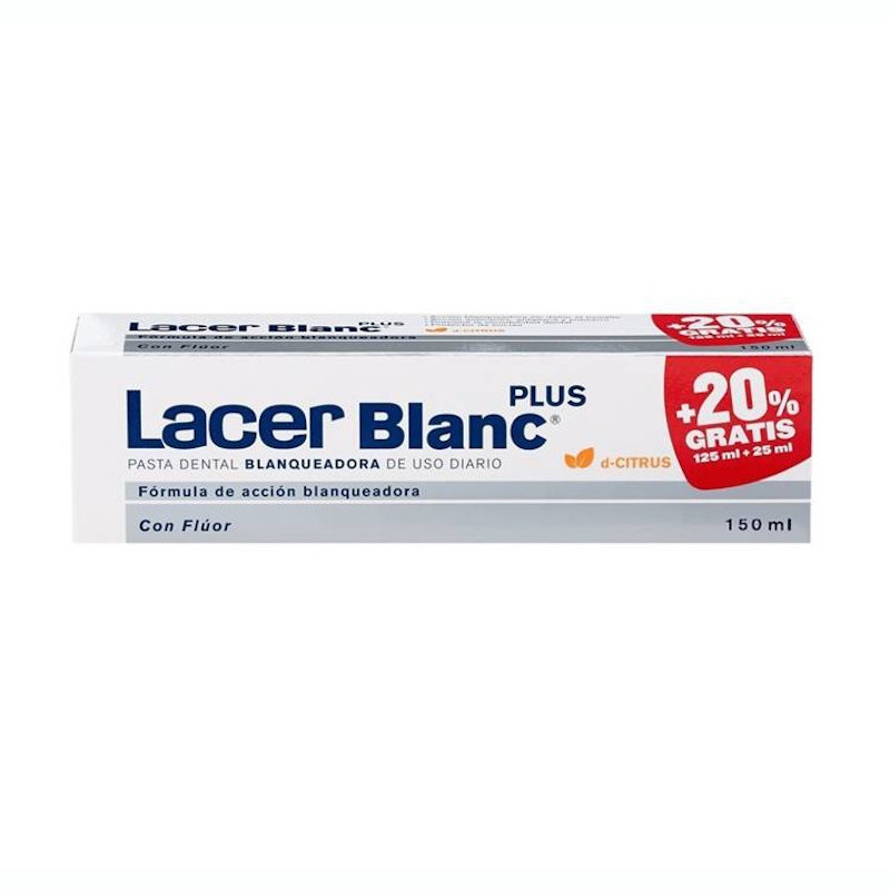 Lacer Blanc Plus Pasta Dental Blanqueadora Citrus 150ml (125+25 Gratis)