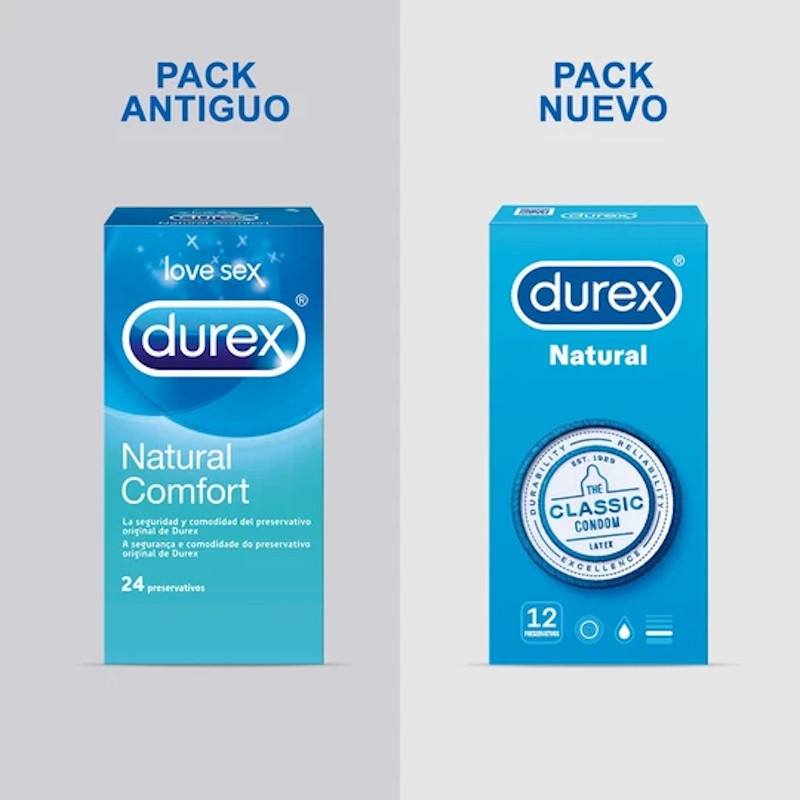 Durex Preservativos Natural Duplo 2x12 Unidades