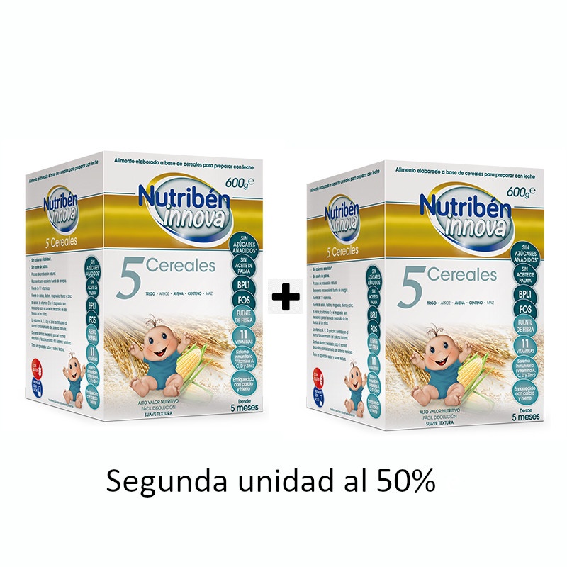 Nutriben Duplo 5 Cereales 2x600gr