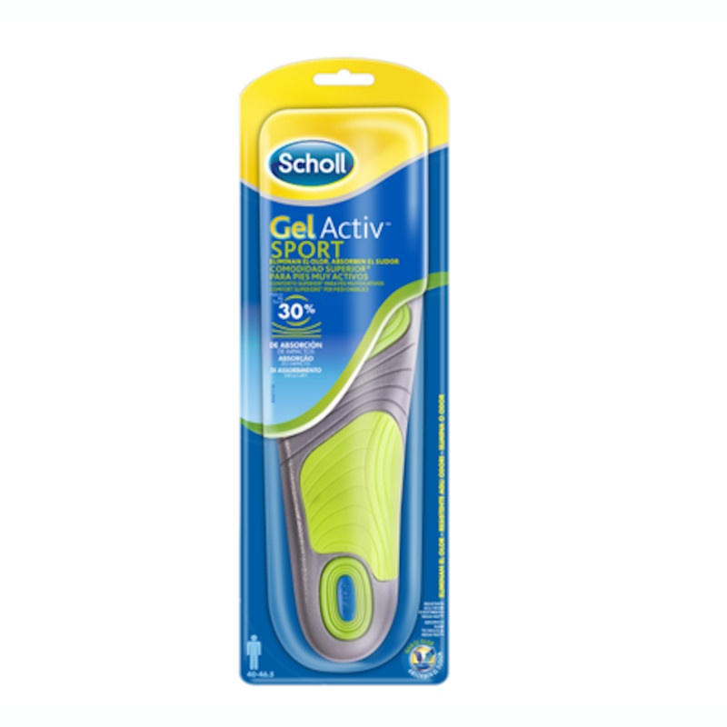 Scholl Plantillas Gel Activ Sport Hombre Talla 40-46,5 1 Par