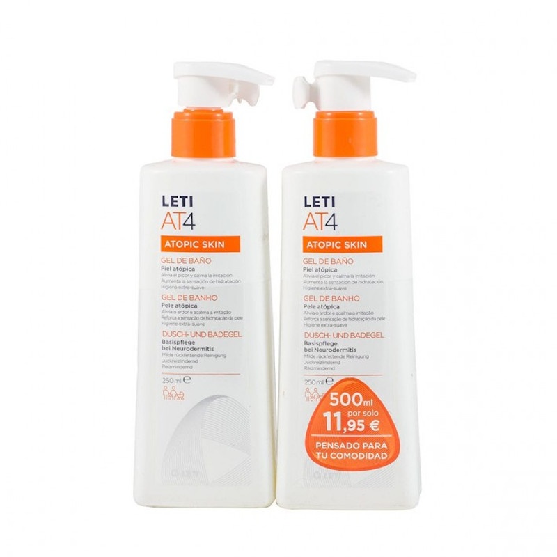 LetiAT4 Duplo Gel de Baño 2x250ml