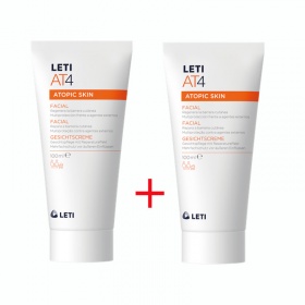 LetiAT4 Duplo Crema Facial Piel Atópica 2x50ml