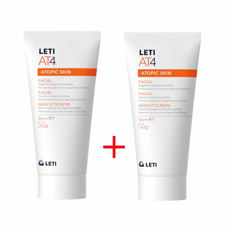 LetiAT4 Duplo Crema Facial Piel Atópica 2x50ml