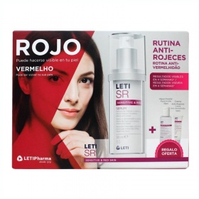 Leti SR Pack Serum Anti-Rojeces 30ml + Regalo Agua Micelar y Crema Antirojeces