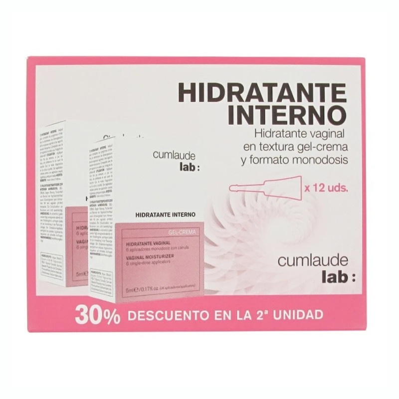 Cumlaude Duplo Hidratante Interno Gel-Crema 2x6 Aplicadores 5ml