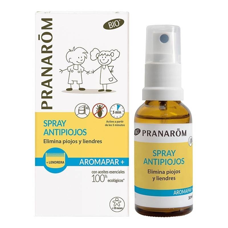 Pranarom Aromapar+ Spray Antipiojos 30ml + Lendrera