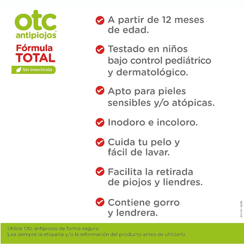 OTC Antipiojos Fórmula Total 125ml