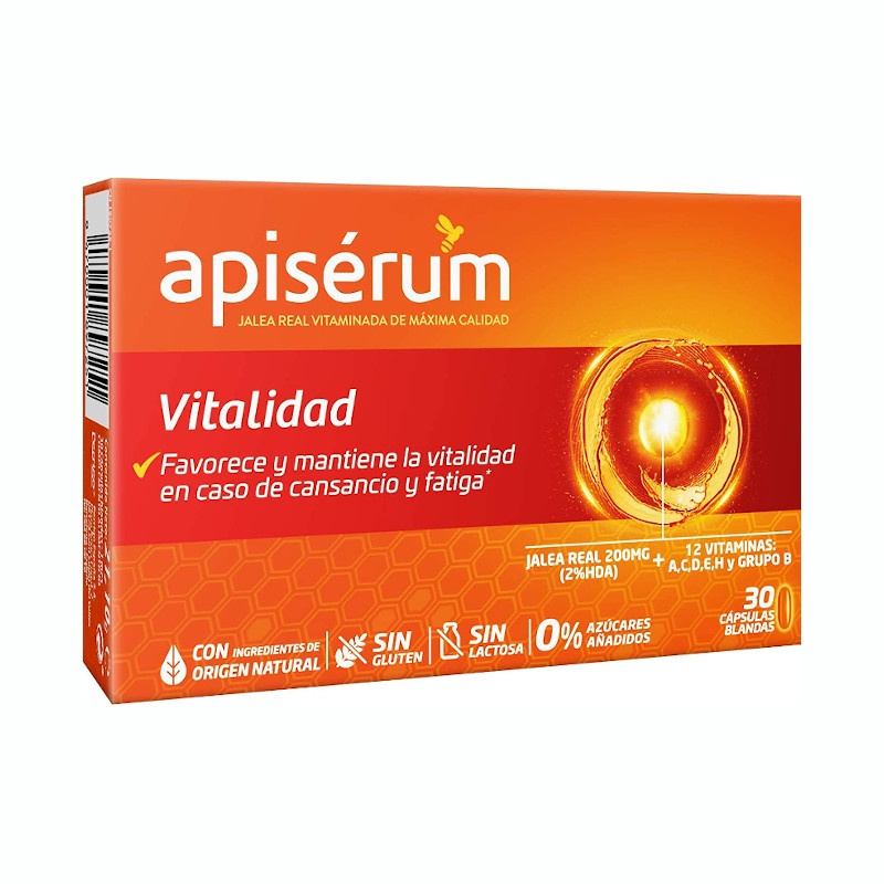 Apiserum Vitalidad 30 Cápsulas Blandas