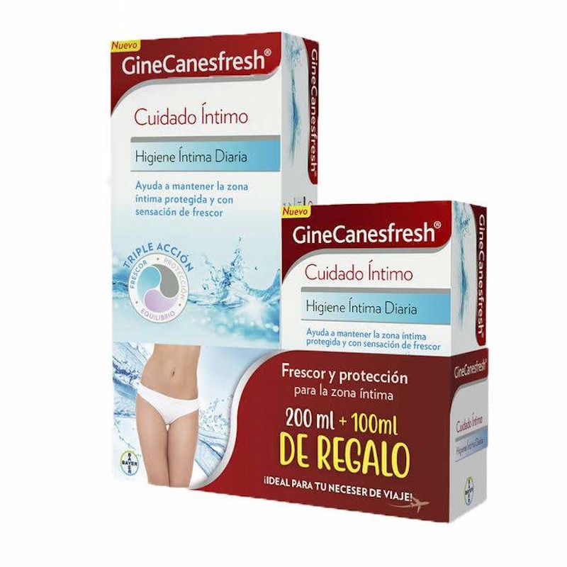 GineCanesfresh Higiene Intima Diaria 200ml+100ml Regalo