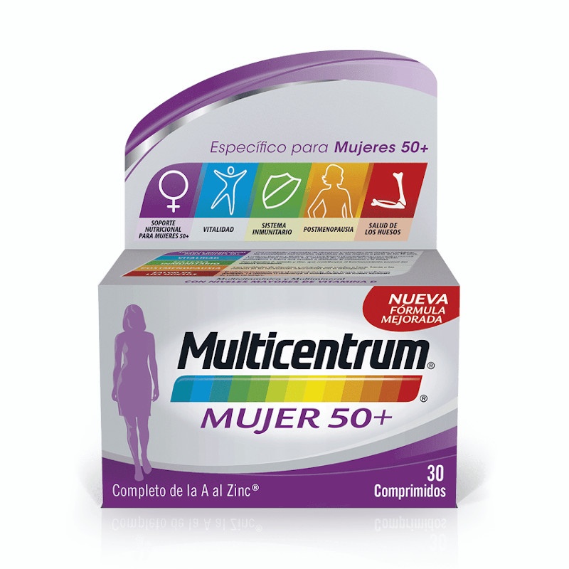 Multicentrum Mujer 50+ 30 Comprimidos