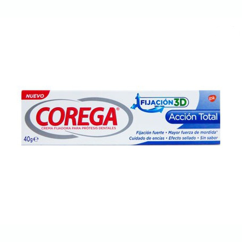 Corega Crema Fijadora Acción Total 40grs