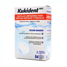 Kukident Pro Pastillas Limpiadoras Prótesis 54uds