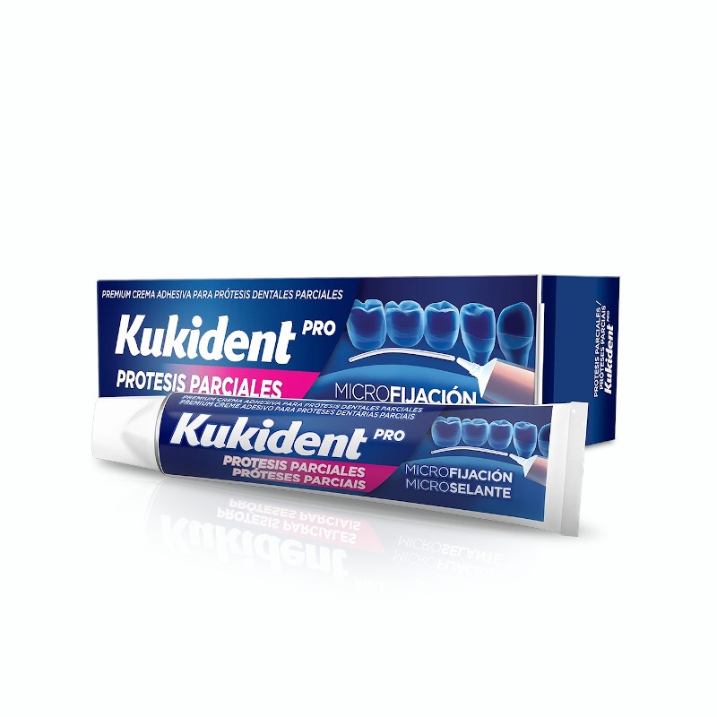 Kukident Pro Microfijación Prótesis Dentales Parciales 40gr